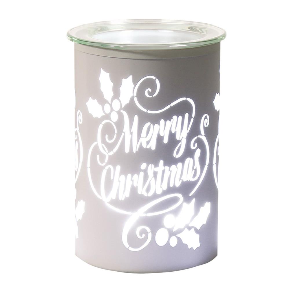 Aroma White Merry Christmas Electric Wax Melt Warmer Extra Image 1